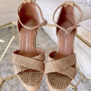 Jeffrey Campbell Raffia Platforms